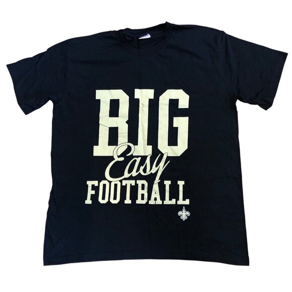 NFL Bud Light New Orleans Saints Big Easy Football Men's T-Shirt Black XL - Picture 1 of 8